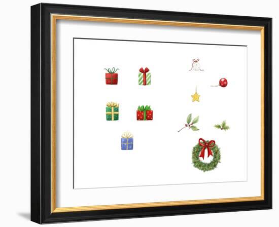 Presents and Ornaments-MAKIKO-Framed Giclee Print