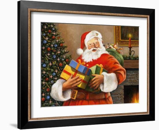 Presents from Santa-John Zaccheo-Framed Giclee Print