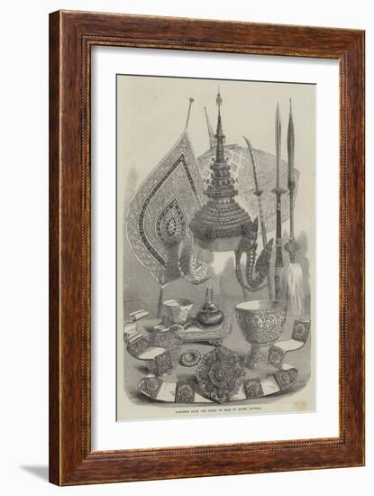 Presents from the Kings of Siam to Queen Victoria-null-Framed Giclee Print
