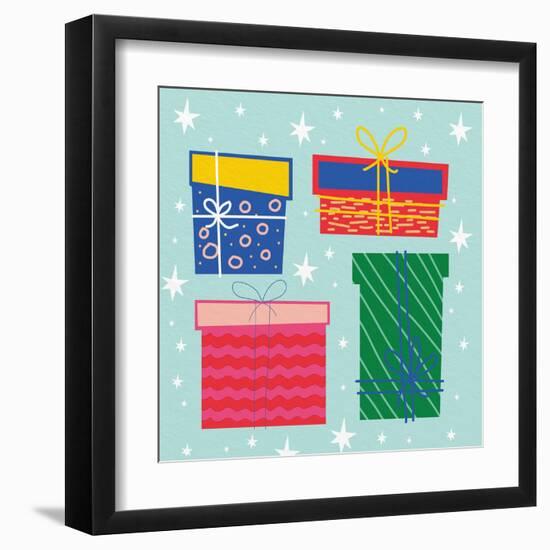 Presents-Kim Allen-Framed Art Print