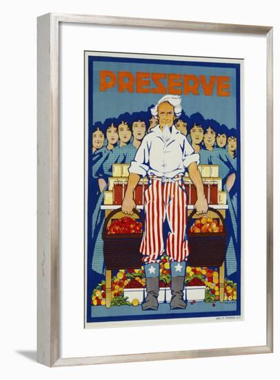 Preserve War Effort Poster-null-Framed Giclee Print