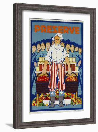 Preserve War Effort Poster-null-Framed Giclee Print