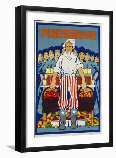 Preserve War Effort Poster-null-Framed Giclee Print