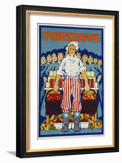 Preserve War Effort Poster-null-Framed Premium Giclee Print