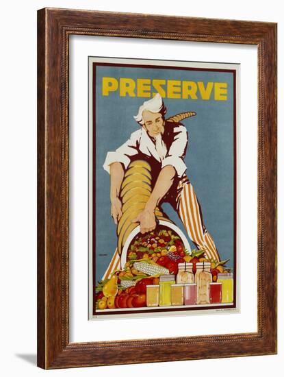 Preserve War Effort Poster-null-Framed Giclee Print