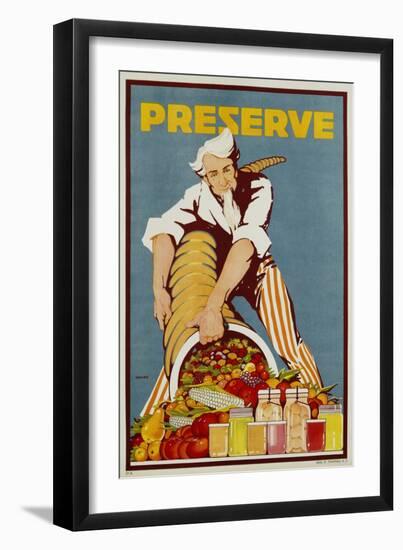 Preserve War Effort Poster-null-Framed Giclee Print