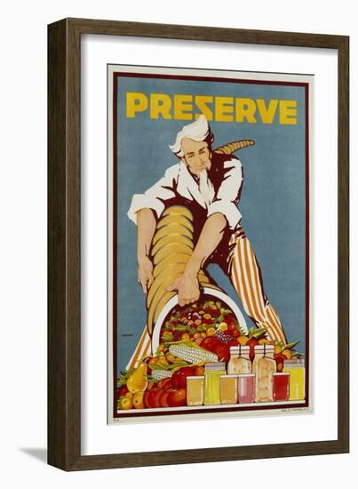 Preserve War Effort Poster-null-Framed Premium Giclee Print
