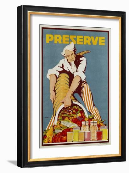 Preserve War Effort Poster-null-Framed Premium Giclee Print