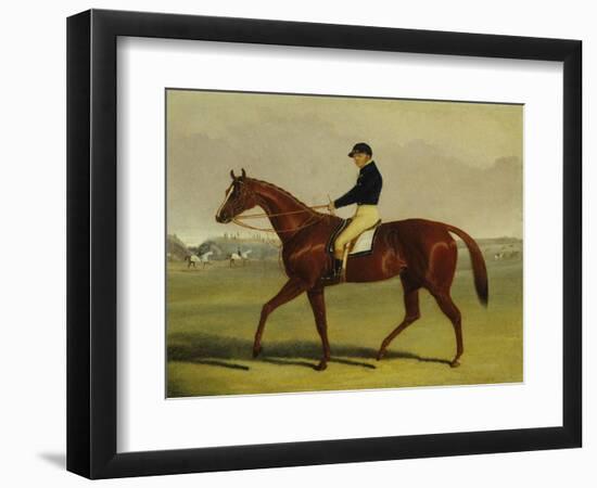 'Preserve' with Flatman Up at Newmarket, 1835-John Frederick Herring Jnr-Framed Giclee Print
