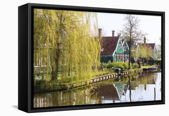 Preserved Historic Houses in Zaanse Schans-Amanda Hall-Framed Premier Image Canvas