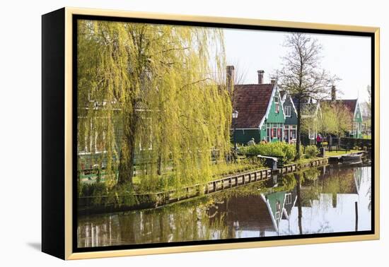 Preserved Historic Houses in Zaanse Schans-Amanda Hall-Framed Premier Image Canvas