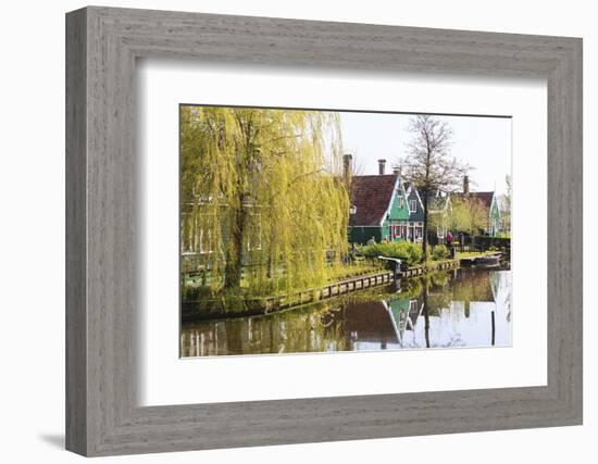 Preserved Historic Houses in Zaanse Schans-Amanda Hall-Framed Photographic Print