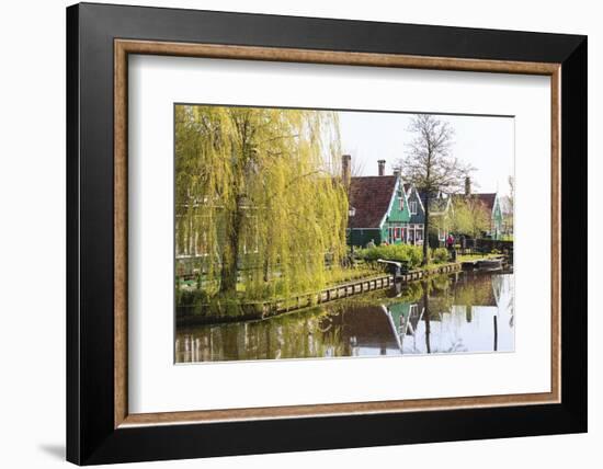 Preserved Historic Houses in Zaanse Schans-Amanda Hall-Framed Photographic Print