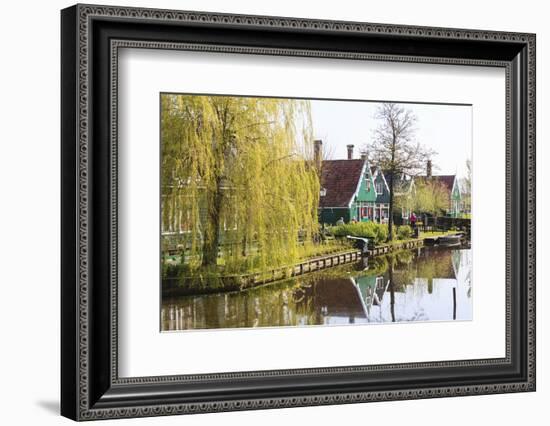 Preserved Historic Houses in Zaanse Schans-Amanda Hall-Framed Photographic Print