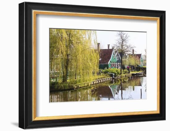 Preserved Historic Houses in Zaanse Schans-Amanda Hall-Framed Photographic Print