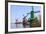 Preserved Historic Windmills and Houses in Zaanse Schans-Amanda Hall-Framed Photographic Print