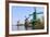 Preserved Historic Windmills and Houses in Zaanse Schans-Amanda Hall-Framed Photographic Print