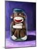 Preserving Childhood Sock Monkey-Leah Saulnier-Mounted Giclee Print