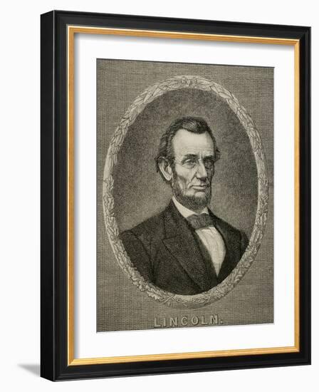 President Abraham Lincoln (1809-1865)-null-Framed Giclee Print