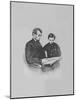 President Abraham Lincoln and His Son Tad Lincoln Looking at a Book-Stocktrek Images-Mounted Photographic Print