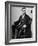 President Abraham Lincoln Sitting in a Chair-null-Framed Photographic Print