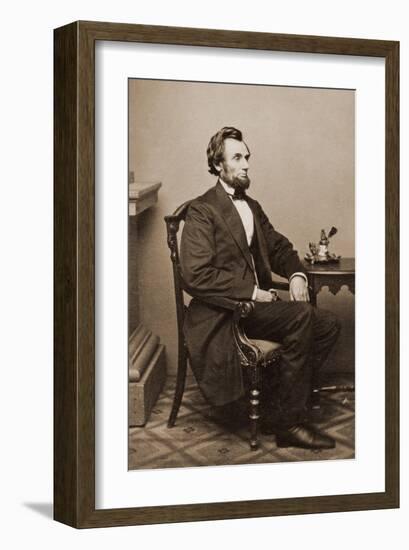 President Abraham Lincoln, Washington D.C., 1865-null-Framed Art Print