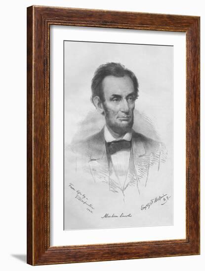 President Abraham Lincoln-Frank Leslie-Framed Art Print