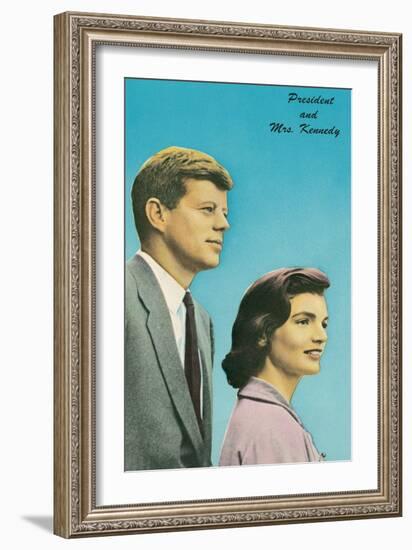 President and Mrs. Kennedy-null-Framed Art Print