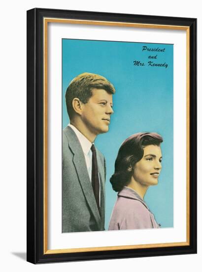 President and Mrs. Kennedy-null-Framed Art Print