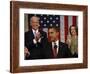 President Barack Obama Acknowledges Applause before His Address to a Joint Session of Congress-null-Framed Photographic Print