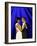 President Barack Obama and First Lady Dance Together at Neighborhood Inaugural Ball in Washington-null-Framed Photographic Print