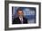 President Barack Obama at a News Conference, Brady Press Briefing Room-Dennis Brack-Framed Photographic Print