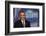 President Barack Obama at a News Conference, Brady Press Briefing Room-Dennis Brack-Framed Photographic Print