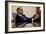 President Barack Obama Leans Back During a Meeting in the Oval Office, Feb. 22, 2010-null-Framed Photo