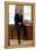 President Barack Obama Sits on the Edge of the Resolute Desk in the Oval Office, April 30, 2010-null-Framed Stretched Canvas