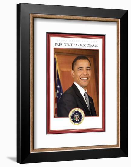 President Barack Obama - Tuesday, January 20th, 2009-null-Framed Art Print