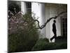 President Barack Obama Walks Down the Colonnade to the Oval Office of the White House-null-Mounted Photographic Print