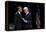 President Barack Obama with Former President Bill Clinton at an Election Year Fundraiser-null-Framed Stretched Canvas