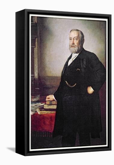 President Benjamin Harrison-American School-Framed Premier Image Canvas