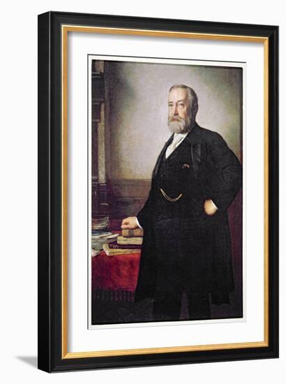 President Benjamin Harrison-American School-Framed Giclee Print