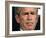 President Bush Listens to a Question About His Declassifying an Intelligence Report-null-Framed Photographic Print