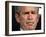 President Bush Listens to a Question About His Declassifying an Intelligence Report-null-Framed Photographic Print