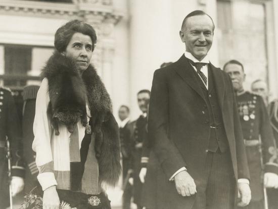 President Calvin And First Lady Grace Coolidge At The 1928 White House New Year S Reception Photo Art Com