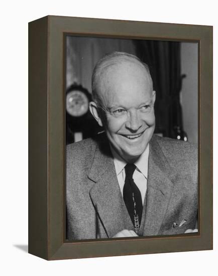 President Dwight D. Eisenhower Close-Up-Ed Clark-Framed Premier Image Canvas