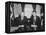President Dwight Eisenhower Meets with President-Elect John Kennedy-null-Framed Stretched Canvas