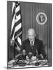 President Eisenhower Recording a Message for the Committee for Religion in American Life, Inc-null-Mounted Photo