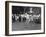 President Eisenhower Teeing Off on a Golf Course, Summer 1957-null-Framed Photo