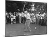 President Eisenhower Teeing Off on a Golf Course, Summer 1957-null-Mounted Photo