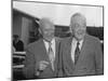 President Eisenhower with Secretary of State John Foster Dulles at Washington Airport-null-Mounted Photo