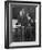 President-Elect Franklin Roosevelt and Wife Eleanor on the Rear Platform of His Special Train Car-null-Framed Photo